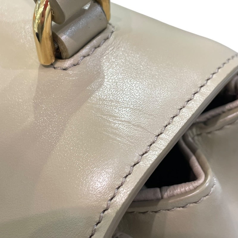 セリーヌ CELINE ミニセーズ 197983 ベージュ サテンドカーフ レディース ショルダーバッグ