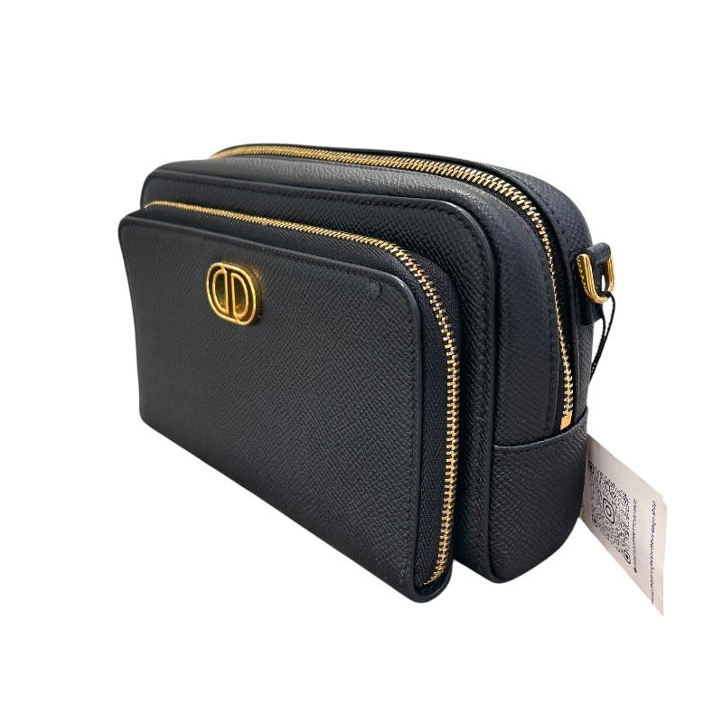 クリスチャン・ディオール Christian Dior カロ ダブルポーチ ショルダーバッグ S7431UBAE ブラック カーフ レディース ショルダーバッグ