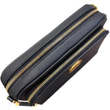 クリスチャン・ディオール Christian Dior カロ ダブルポーチ ショルダーバッグ S7431UBAE ブラック カーフ レディース ショルダーバッグ