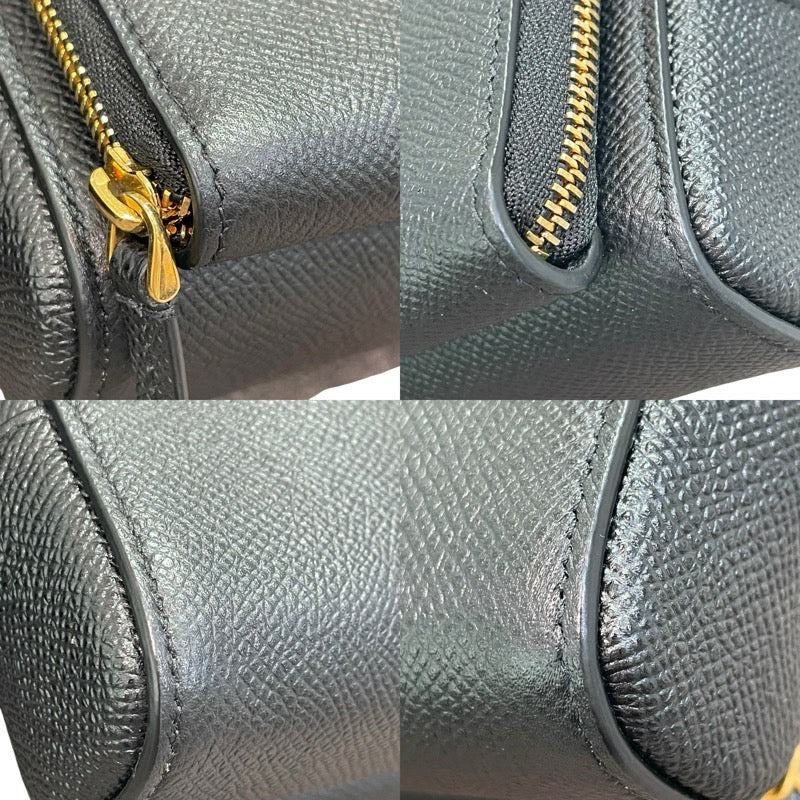 クリスチャン・ディオール Christian Dior カロ ダブルポーチ ショルダーバッグ S7431UBAE ブラック カーフ レディース ショルダーバッグ