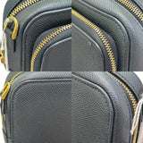 クリスチャン・ディオール Christian Dior カロ ダブルポーチ ショルダーバッグ S7431UBAE ブラック カーフ レディース ショルダーバッグ