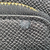 クリスチャン・ディオール Christian Dior カロ ダブルポーチ ショルダーバッグ S7431UBAE ブラック カーフ レディース ショルダーバッグ