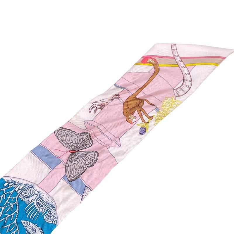 エルメス HERMES ツイリー Precious Paradise シルク100% ユニセックス スカーフ