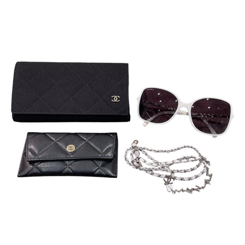 CHANEL シャネル ロゴ ラインストーン サングラス メンズ