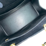 シャネル CHANEL ココマーク チェーン ハンドバッグ 4番台 ブラック×ゴールド金具 キャビアスキン レディース ハンドバッグ
