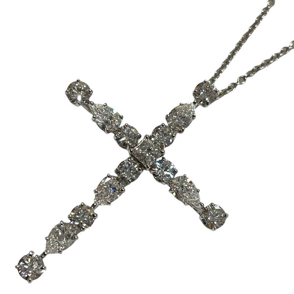 ハリーウィンストン HARRY WINSTON マドンナクロスダイヤネックレス Pt950 ジュエリー