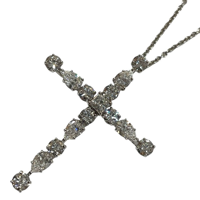 ハリーウィンストン HARRY WINSTON マドンナクロスダイヤネックレス Pt950 ジュエリー