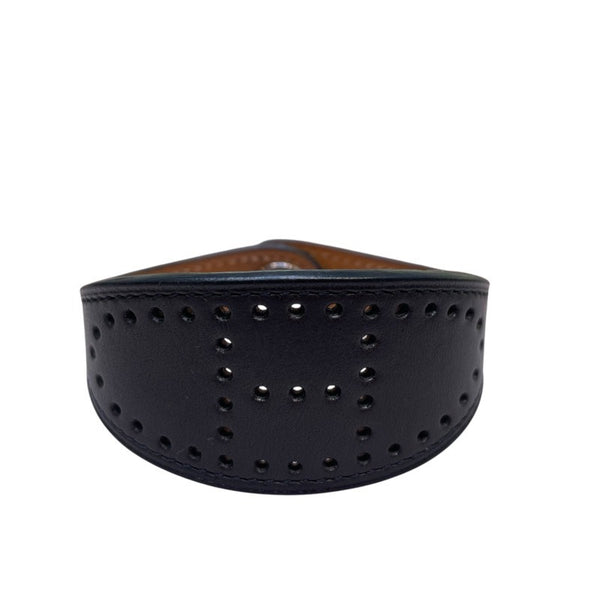 エルメス HERMES エヴリンブレスレット □J刻印 ブラック　 エバーカーフ ブレスレット