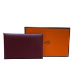 エルメス HERMES カルヴィ W刻 ルージュ マダム レディース カードケース