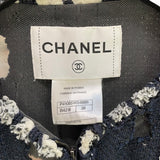 シャネル CHANEL メッシュデザインツイードジャケット #38 P41085 ツイード レディース ノーカラージャケット