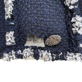 シャネル CHANEL メッシュデザインツイードジャケット #38 P41085 ツイード レディース ノーカラージャケット
