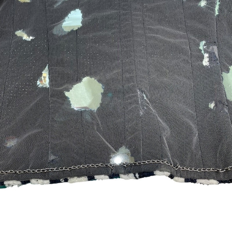 シャネル CHANEL メッシュデザインツイードジャケット #38 P41085 ツイード レディース ノーカラージャケット