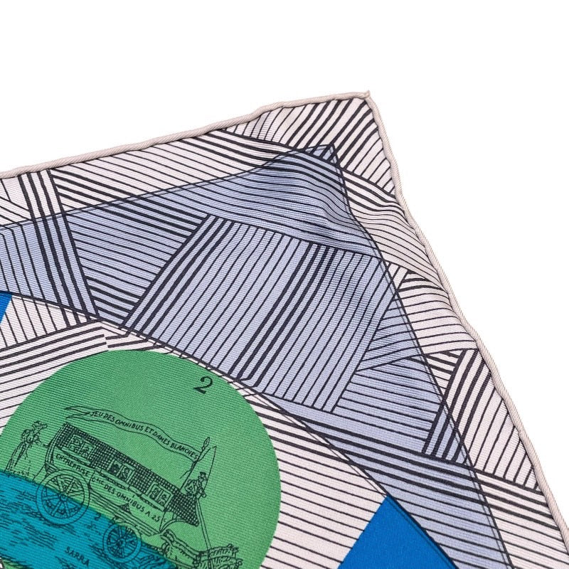エルメス HERMES ガウロッシュ JEU DES OMNIBUS REMIX シルク レディース スカーフ