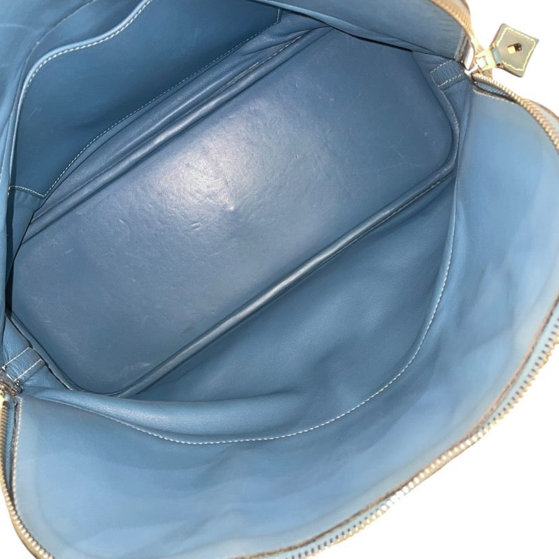 エルメス HERMES ボリード35 □H刻印 ブルージーン シルバー金具 トリヨンクレマンス レディース 2wayハンドバッグ