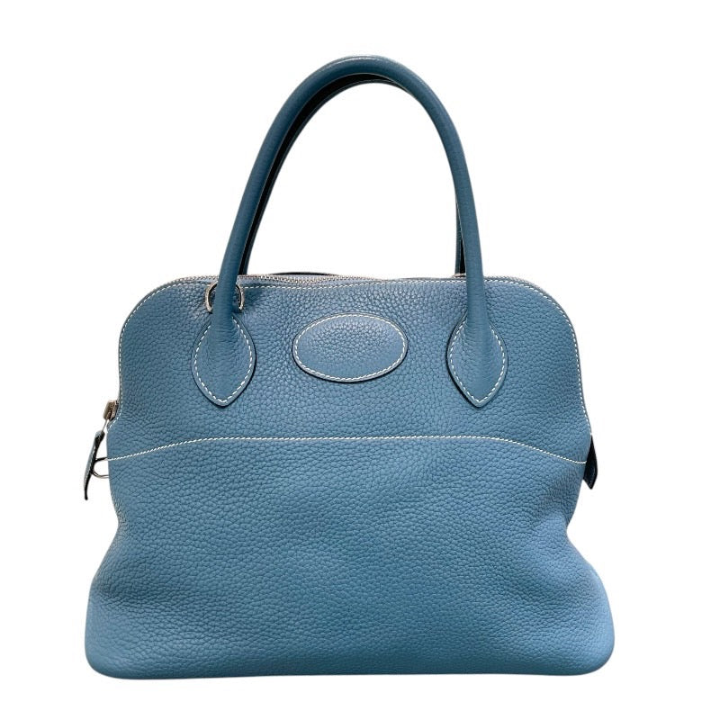 エルメス HERMES ボリード31 □O刻 ブルージーン×シルバー金具 トリヨンクレマンス レディース ショルダーバッグ