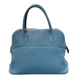 エルメス HERMES ボリード31 □O刻 ブルージーン×シルバー金具 トリヨンクレマンス レディース ショルダーバッグ