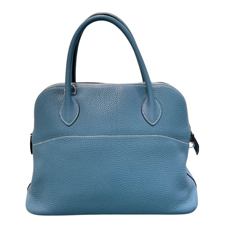 エルメス HERMES ボリード31 □O刻 ブルージーン×シルバー金具 トリヨンクレマンス レディース ショルダーバッグ