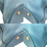エルメス HERMES ボリード31 □O刻 ブルージーン×シルバー金具 トリヨンクレマンス レディース ショルダーバッグ