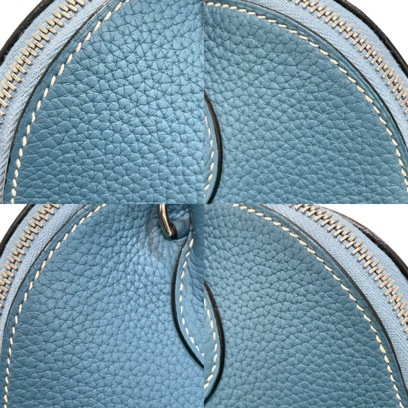 エルメス HERMES ボリード31 □O刻 ブルージーン×シルバー金具 トリヨンクレマンス レディース ショルダーバッグ