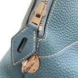 エルメス HERMES ボリード31 □O刻 ブルージーン×シルバー金具 トリヨンクレマンス レディース ショルダーバッグ