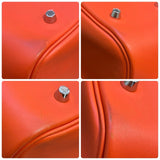 エルメス HERMES プリュム32 X刻 オレンジポピー スイフト レディース ハンドバッグ