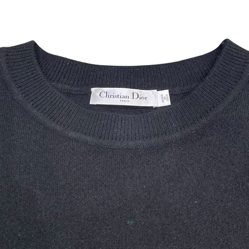 信頼も厚い クリスチャン・ディオール バックロゴカシミヤ Dior Christian ニット+セーター