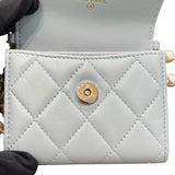 シャネル CHANEL マトラッセ チェーンウォレット AP2583 31番台 ライトブルー×ゴールド金具 ライトブルー レディース コインケース