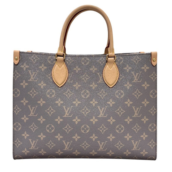 ルイ・ヴィトン LOUIS VUITTON オンザゴーMM M12415 トリアノングレー モノグラム・キャンバス レディース トートバッグ
