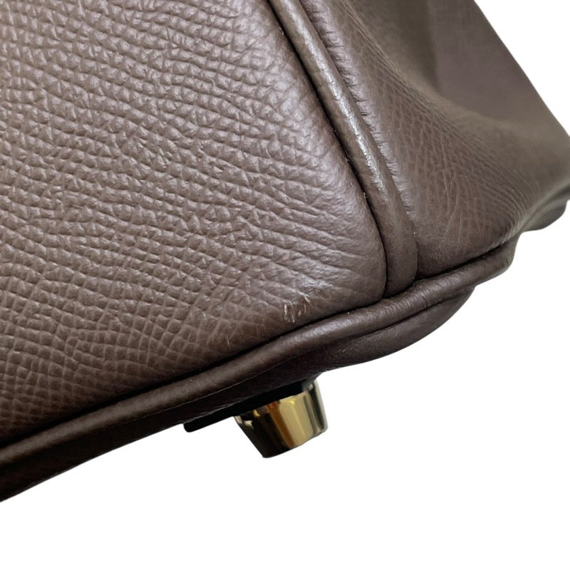 エルメス HERMES バーキン25 トリコロール W刻印 エコルセ×エトゥープ×ブラック ゴールド金具 ヴォーエプソン レディース ハンドバッグ