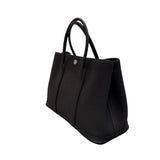 エルメス HERMES ガーデンパーティーTPM W刻印 ブラック×シルバー金具 ネゴンダ レディース ハンドバッグ
