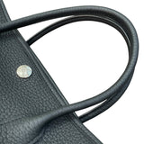 エルメス HERMES ガーデンパーティーTPM W刻印 ブラック×シルバー金具 ネゴンダ レディース ハンドバッグ