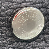 エルメス HERMES ガーデンパーティーTPM W刻印 ブラック×シルバー金具 ネゴンダ レディース ハンドバッグ