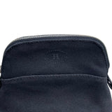エルメス HERMES ボリードポーチ16 ブラック×シルバー金具 トワル レディース ポーチ