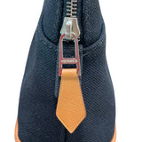 エルメス HERMES ボリードポーチ16 ブラック×シルバー金具 トワル レディース ポーチ