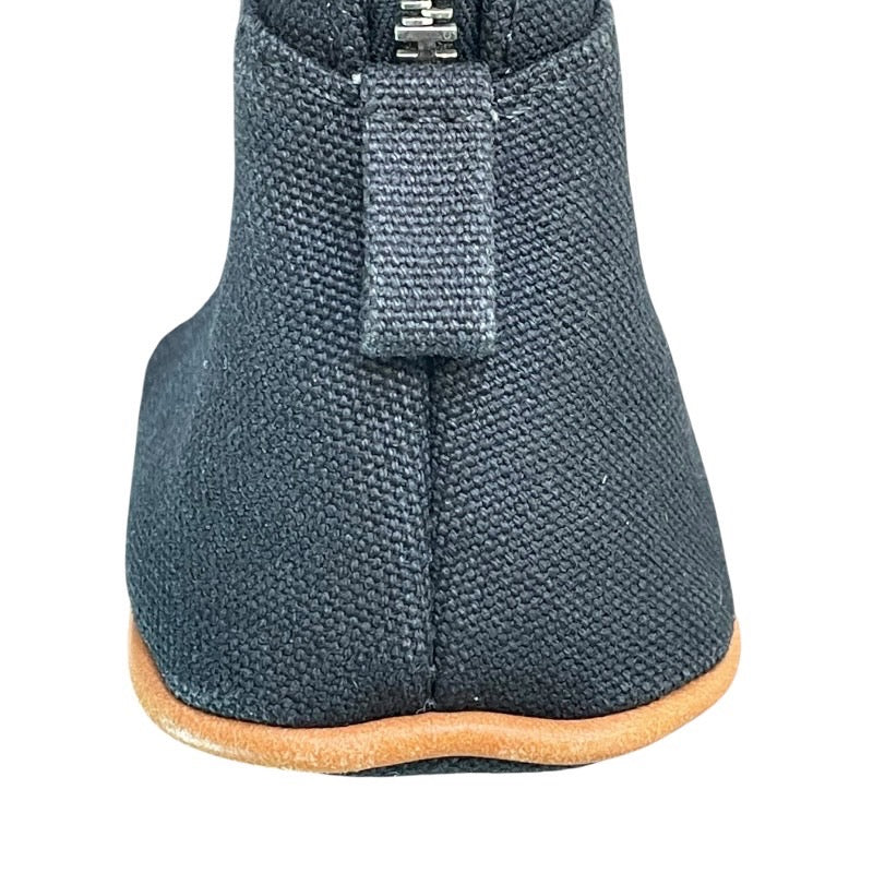 エルメス HERMES ボリードポーチ16 ブラック×シルバー金具 トワル レディース ポーチ