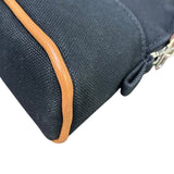 エルメス HERMES ボリードポーチ16 ブラック×シルバー金具 トワル レディース ポーチ
