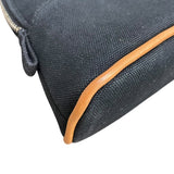 エルメス HERMES ボリードポーチ16 ブラック×シルバー金具 トワル レディース ポーチ