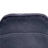 エルメス HERMES ボリードポーチ16 ブラック×シルバー金具 トワル レディース ポーチ