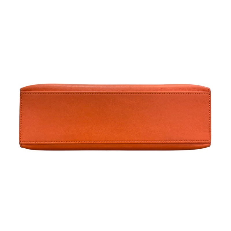 エルメス HERMES ポシェットケリー X刻印 オレンジ×ゴールド金具 スイフト レディース ハンドバッグ