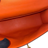エルメス HERMES ポシェットケリー X刻印 オレンジ×ゴールド金具 スイフト レディース ハンドバッグ