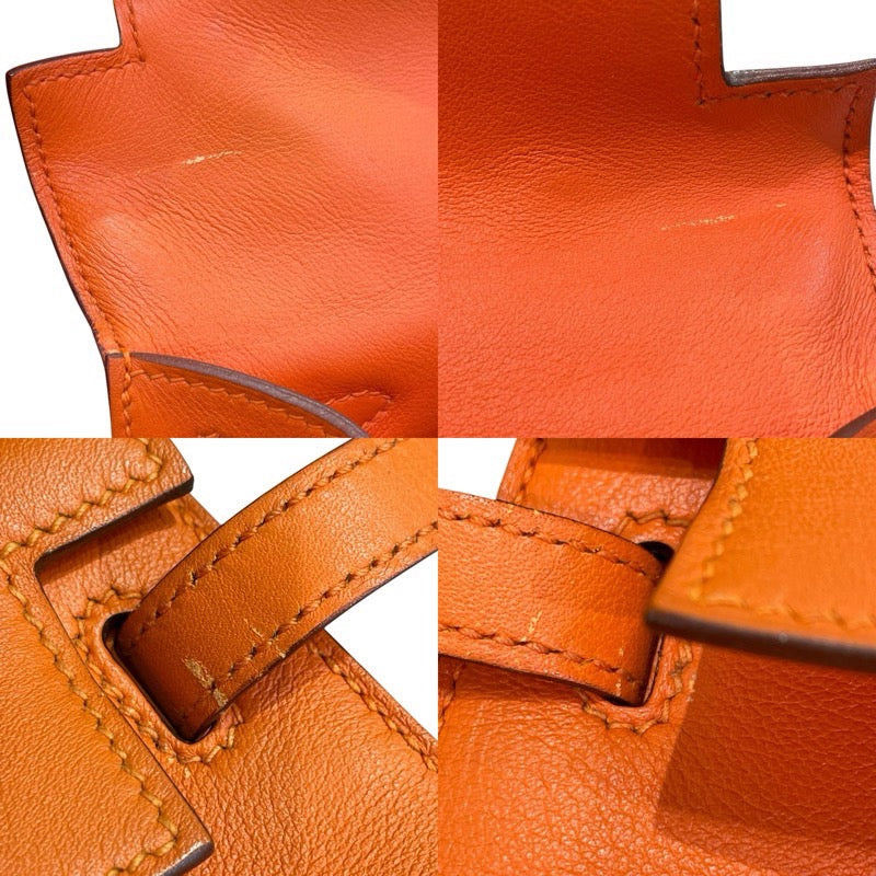 エルメス HERMES ポシェットケリー X刻印 オレンジ×ゴールド金具 スイフト レディース ハンドバッグ