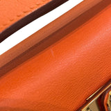 エルメス HERMES ポシェットケリー X刻印 オレンジ×ゴールド金具 スイフト レディース ハンドバッグ