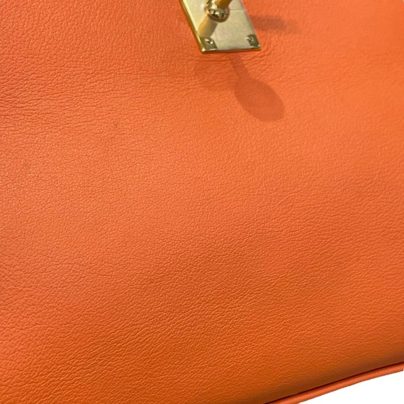 エルメス HERMES ポシェットケリー X刻印 オレンジ×ゴールド金具 スイフト レディース ハンドバッグ