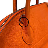 エルメス HERMES ボリード35 □H刻 オレンジ✕シルバー金具 トリヨンクレマンス レディース ハンドバッグ