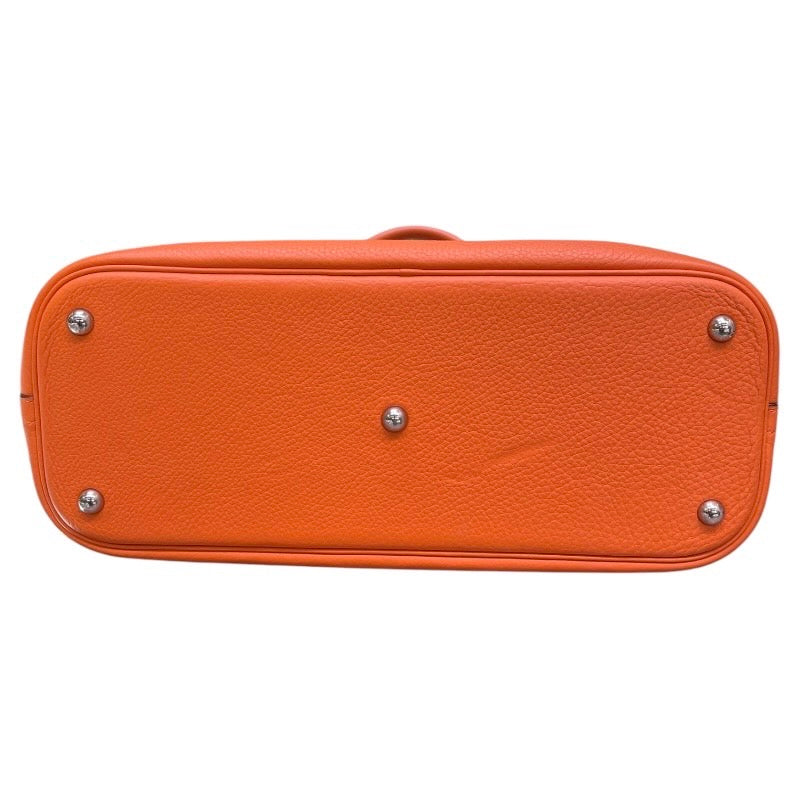 エルメス HERMES ボリード35 □H刻 オレンジ✕シルバー金具 トリヨンクレマンス レディース ハンドバッグ