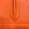 エルメス HERMES ボリード35 □H刻 オレンジ✕シルバー金具 トリヨンクレマンス レディース ハンドバッグ