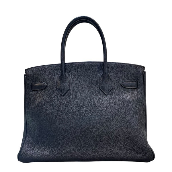 エルメス HERMES バーキン30 □G刻印 ブラック×シルバー金具 トゴ レディース ハンドバッグ