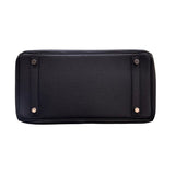 エルメス HERMES バーキン30 □G刻印 ブラック×シルバー金具 トゴ レディース ハンドバッグ