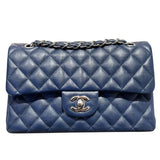 シャネル CHANEL マトラッセ23 A01113 ブルー　SV金具 キャビアスキン レディース ショルダーバッグ