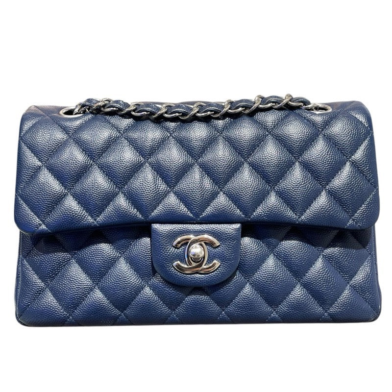 シャネル CHANEL マトラッセ23 A01113 ブルー　SV金具 キャビアスキン レディース ショルダーバッグ